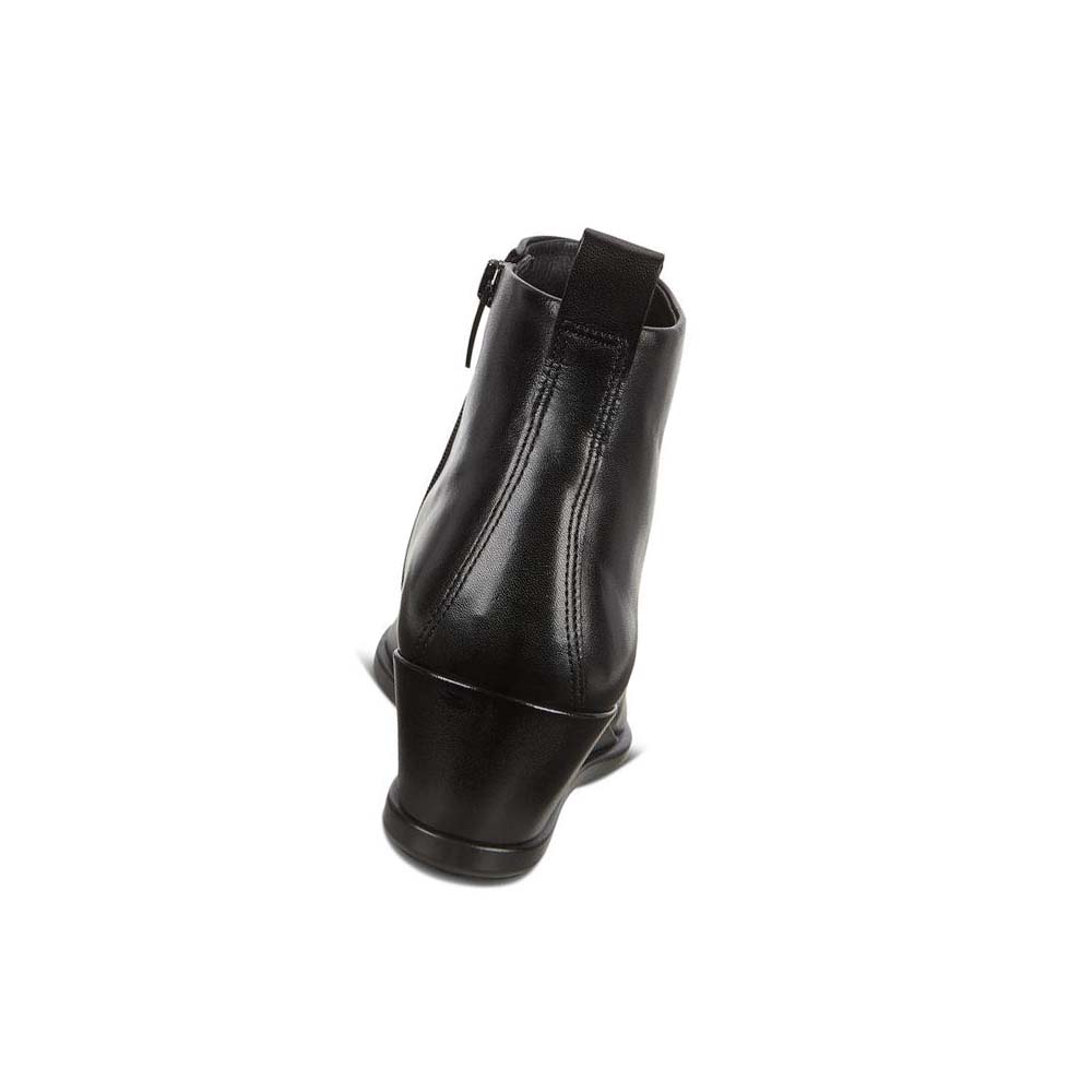 Ecco Shape 45 Wedge Ankle Pensko Dame Svarte | NO 113RVD